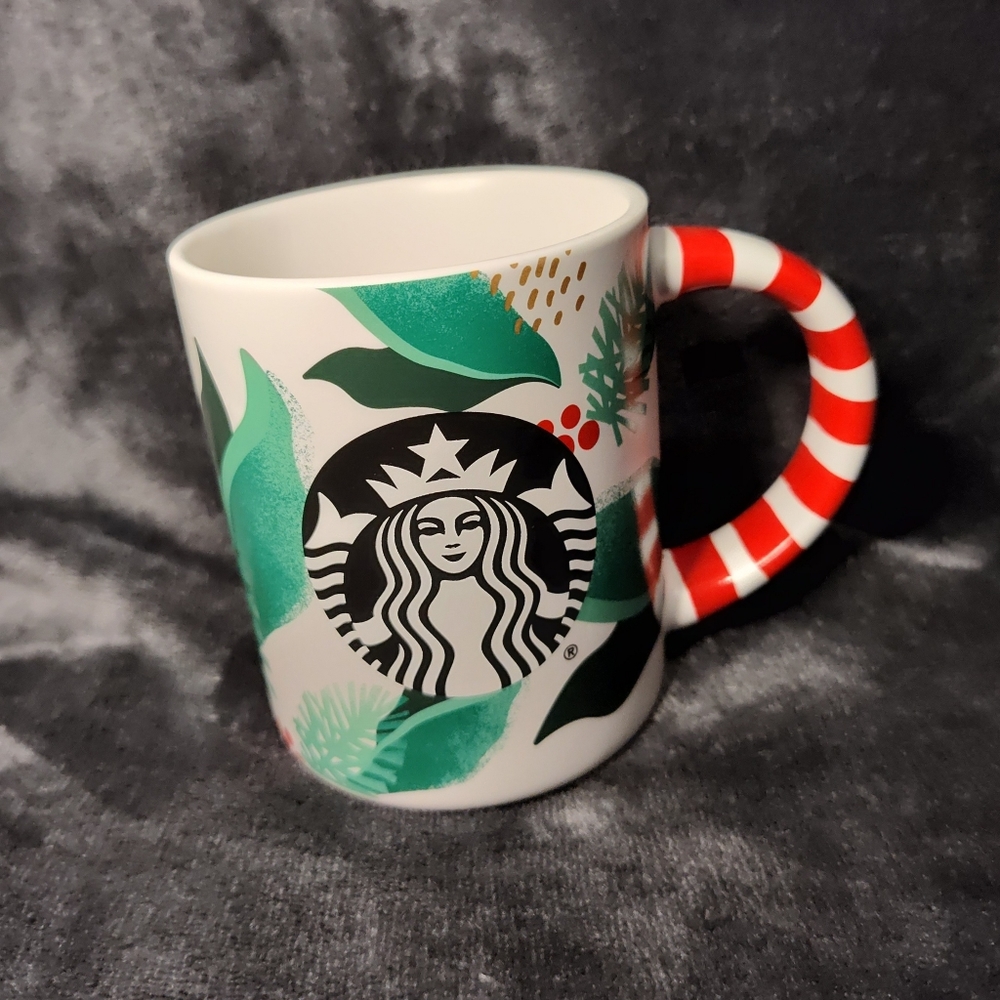 Starbucks 2019 Holiday Christmas Candy cane ceramic cup mug. Great holiday gift!